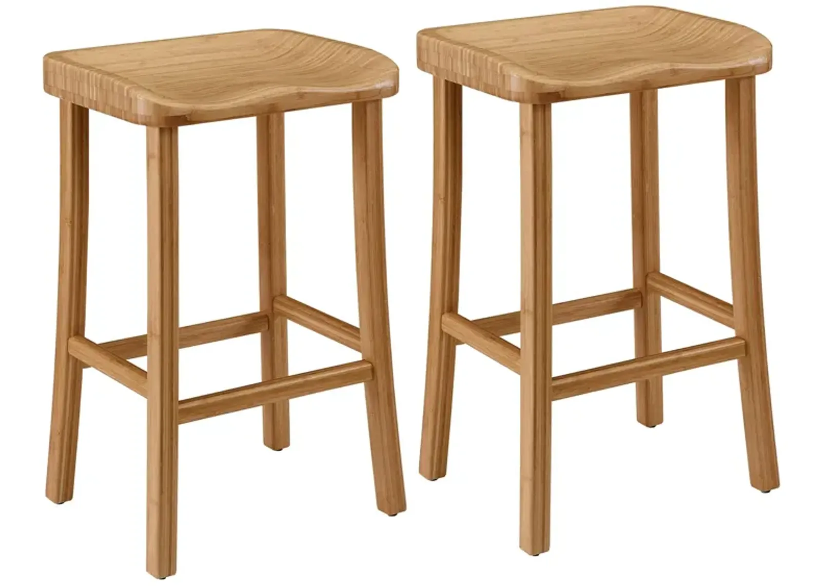 Tulip Bar Height Stool -2pk in Caramelized by Greenington