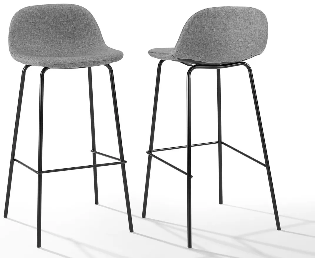 Riley Bar Stool -2pc. in Gray by Crosley Brands