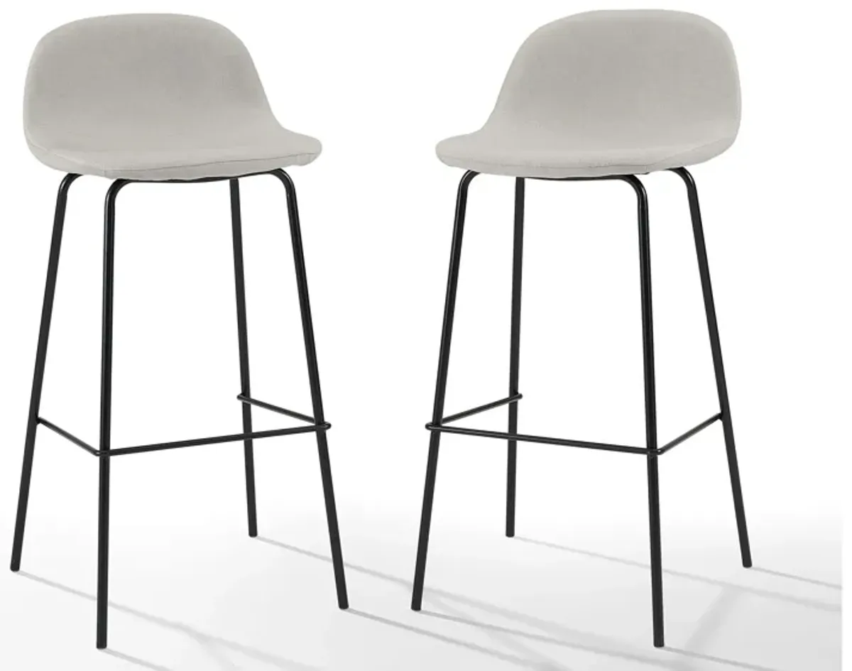 Riley Bar Stool 2-pc. in Oatmeal by Crosley Brands