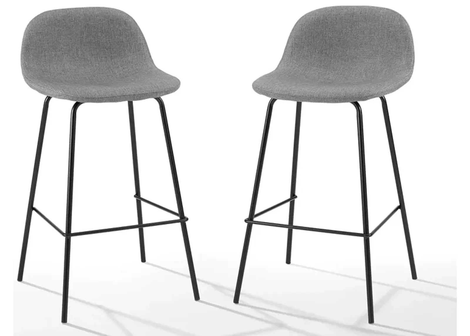 Riley Counter Stool 2-pc. in Gray by Crosley Brands