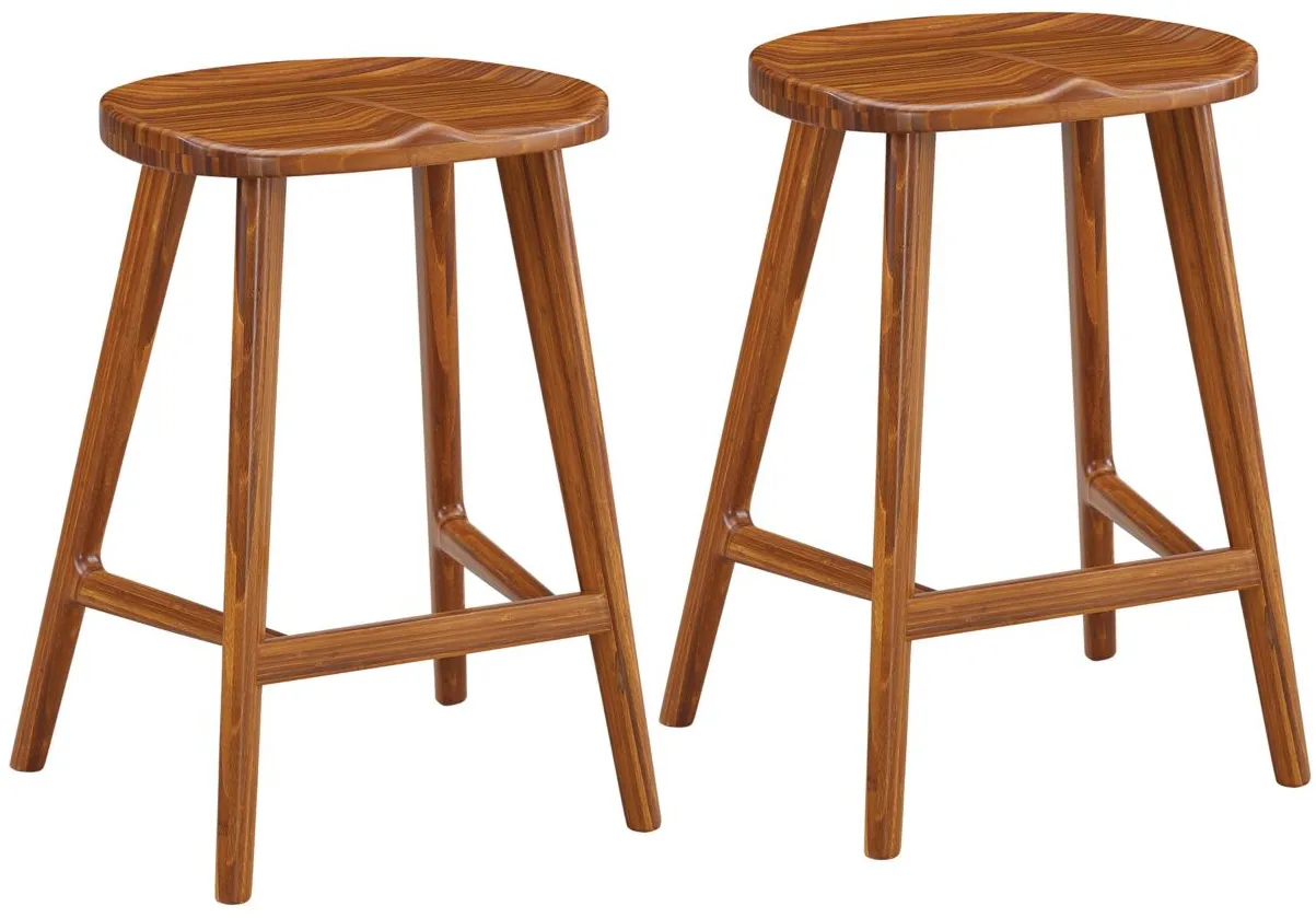 Max Counter Height Stools in Amber by Greenington