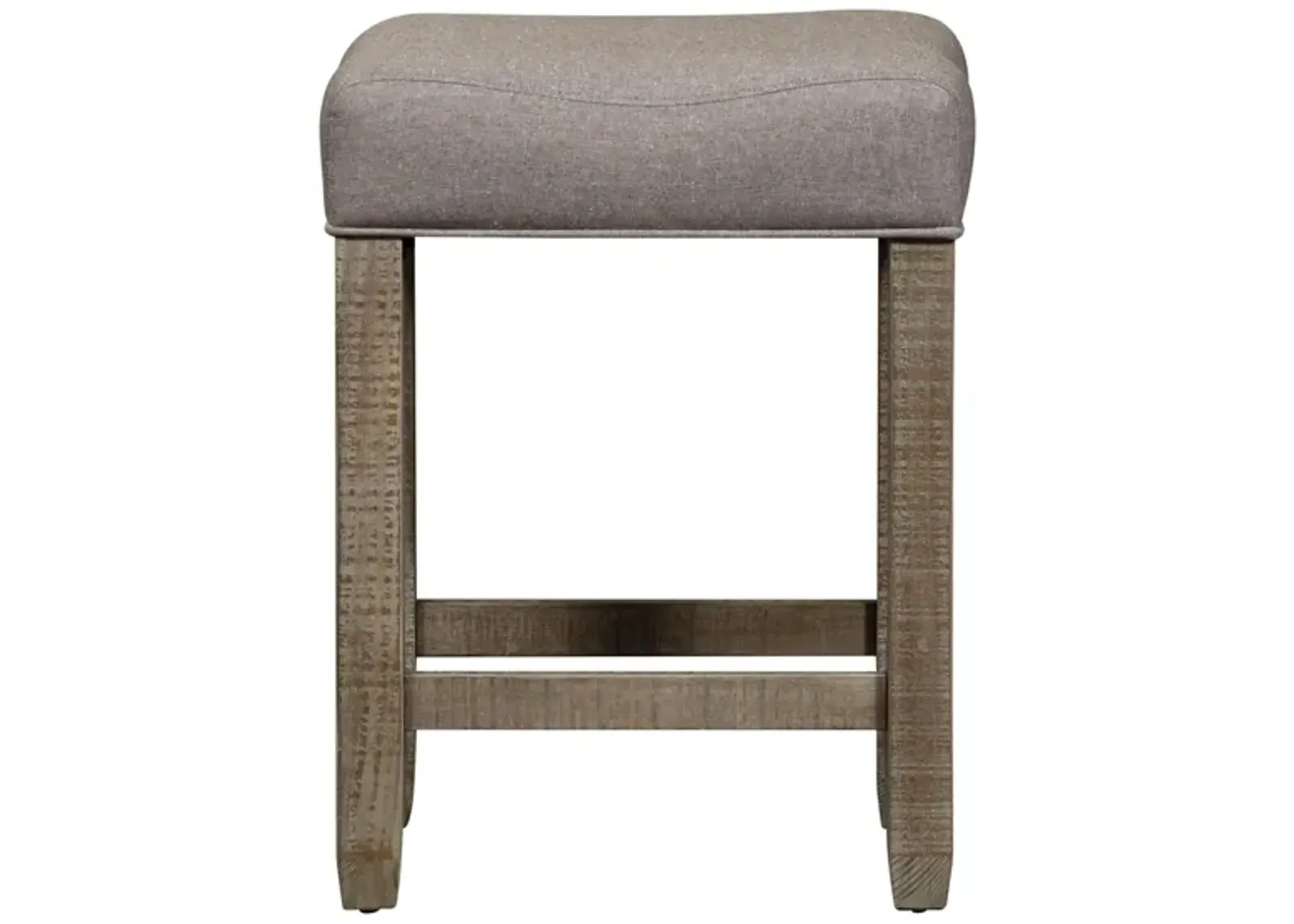 Parkland Falls Upholstered Stool in Light Brown by Liberty Furniture