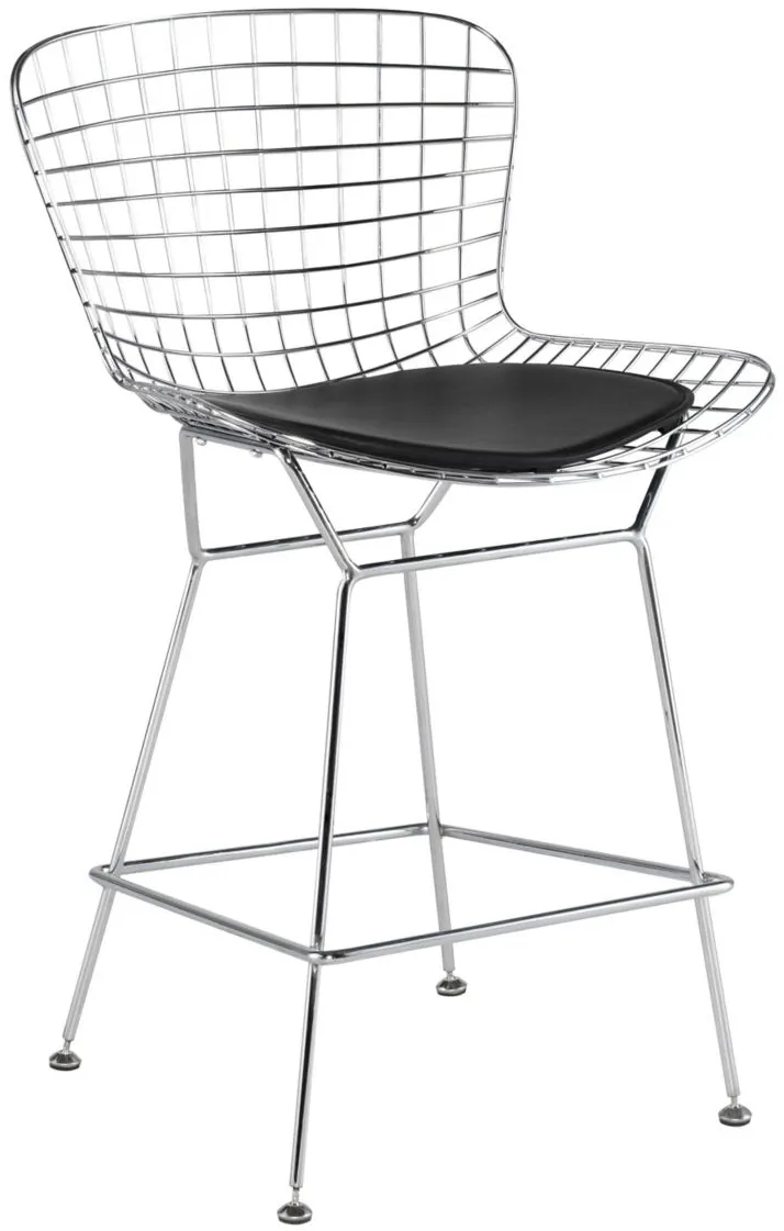 Wireback Counter Stool in BLACK by Nuevo