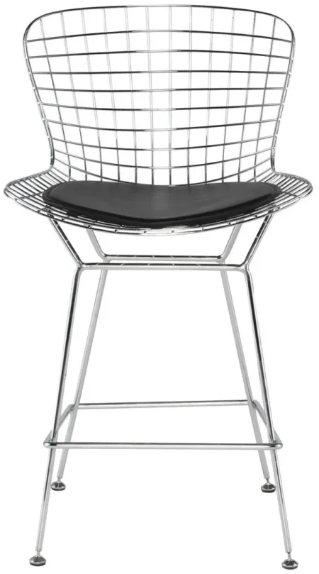 Wireback Counter Stool in BLACK by Nuevo
