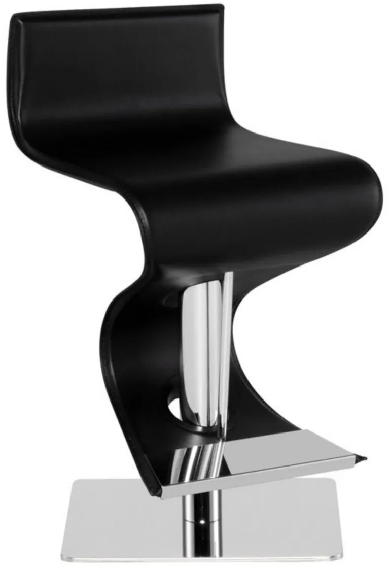 Portland Adjustable Stool in BLACK by Nuevo