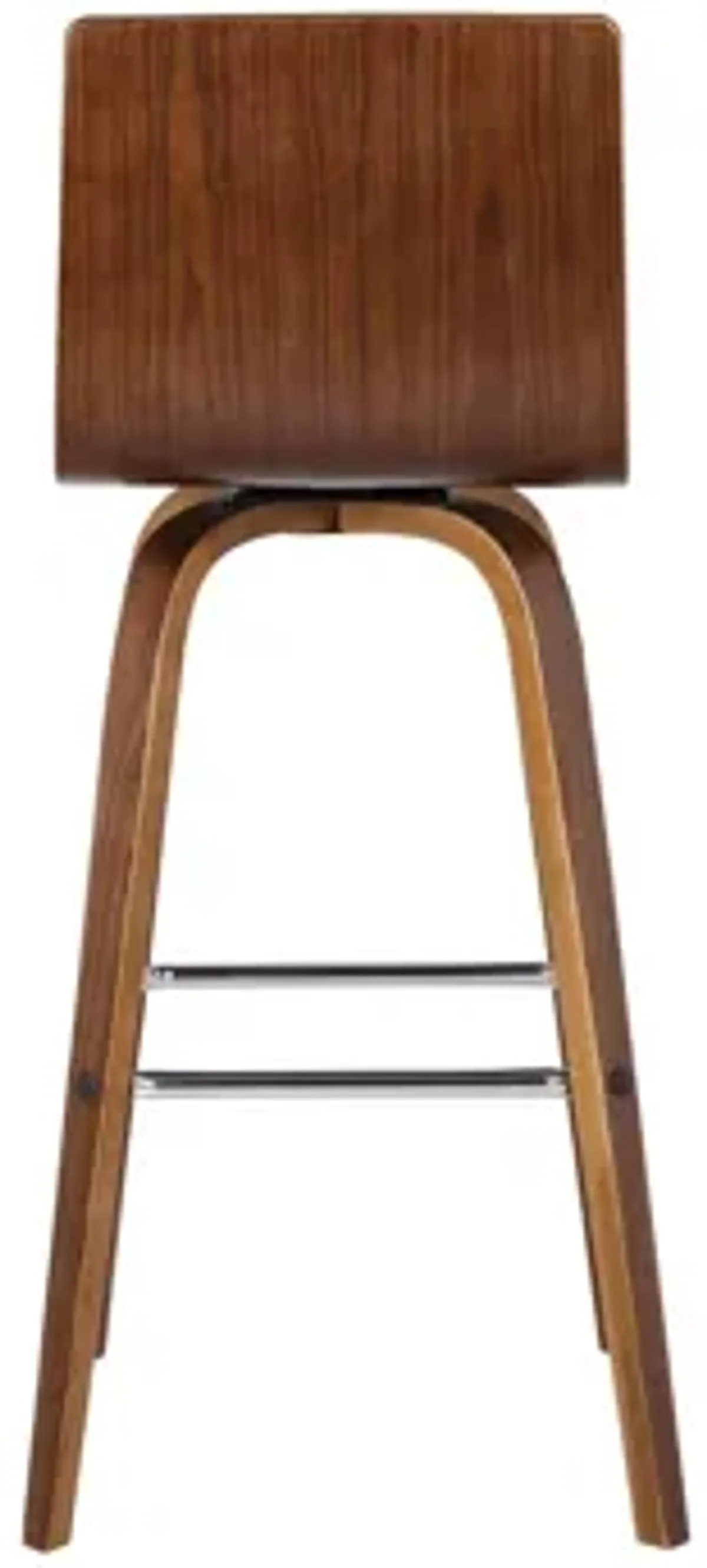 Vienna Swivel Counter Stool in Brown / Walnut / Chrome by Armen Living