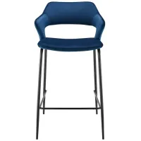 Vidar Counter Stool in Blue by EuroStyle