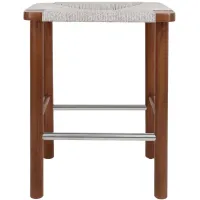Elio Counter Stool in Cinnamon Brown/Sand Lace by New Pacific Direct