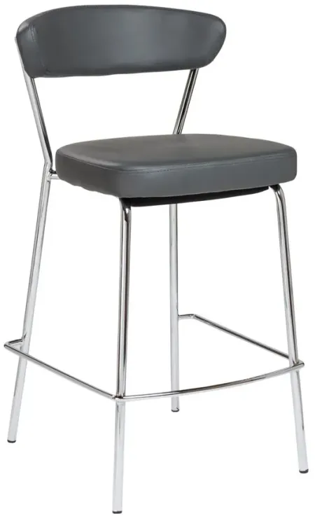 Draco Counter Stool (2 PC.) in Gray by EuroStyle