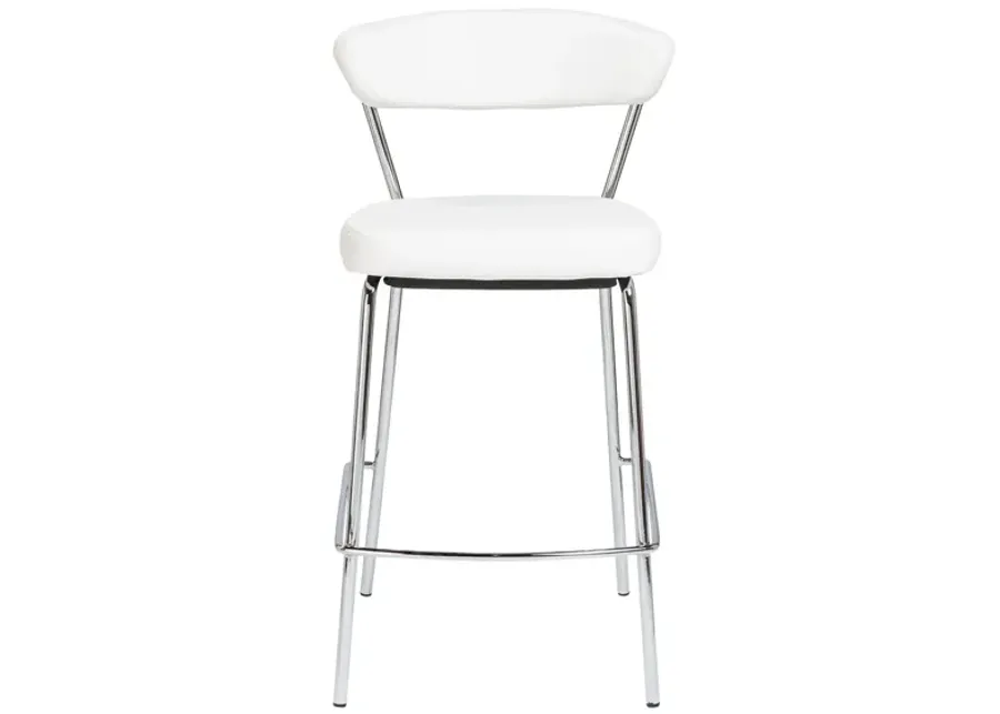 Draco Counter Stool (2 PC.) in White by EuroStyle