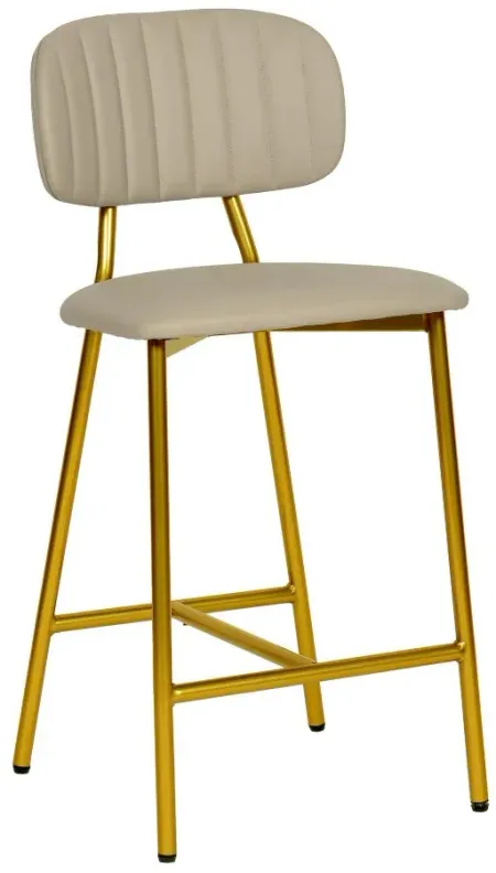 Ariana Counter Stool - Set of 2 in Nude by Tov Furniture