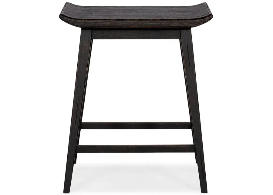 Commerce & Market Stool in Black wood by Hooker Furniture