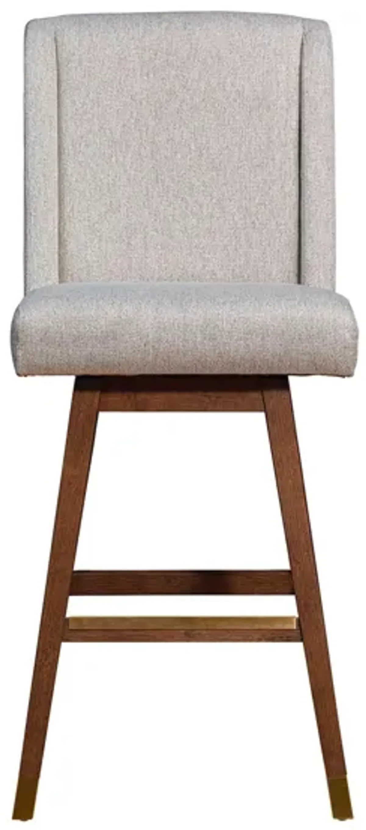 Stancoste Swivel Bar Stool in Brown Oak by Armen Living