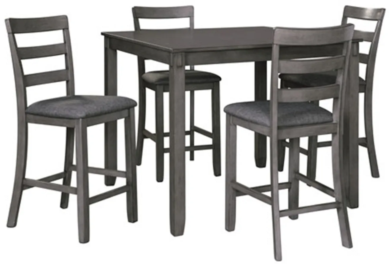 Bridson 5-pc. Counter Height Dining Set in Gray by Ashley Furniture