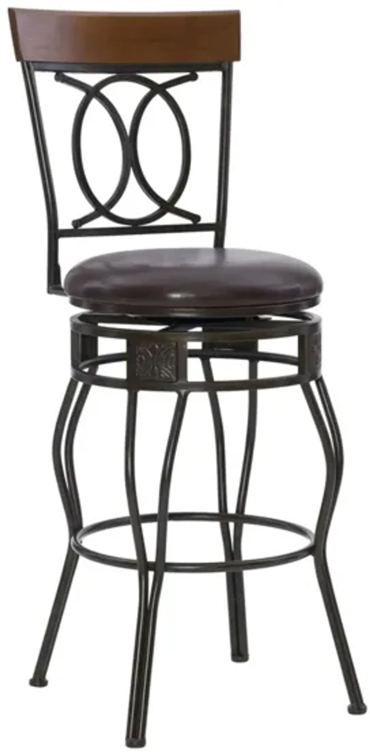 O & X Bar Stool in Matte Bronze by Linon Home Decor