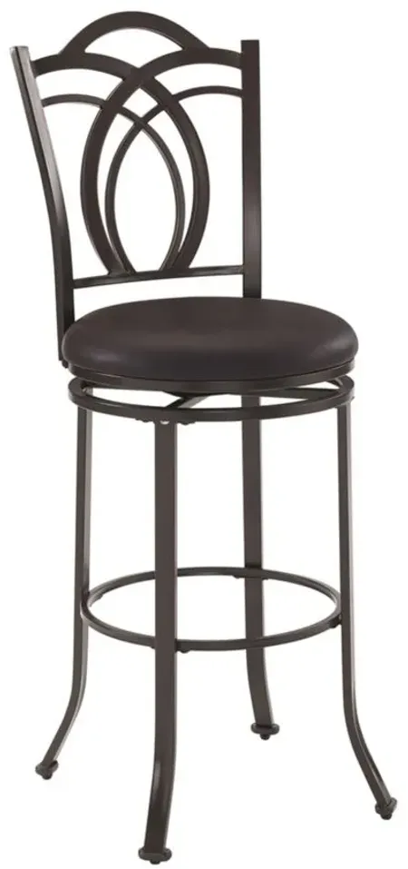 Calif Bar Stool in Coffee Brown by Linon Home Decor