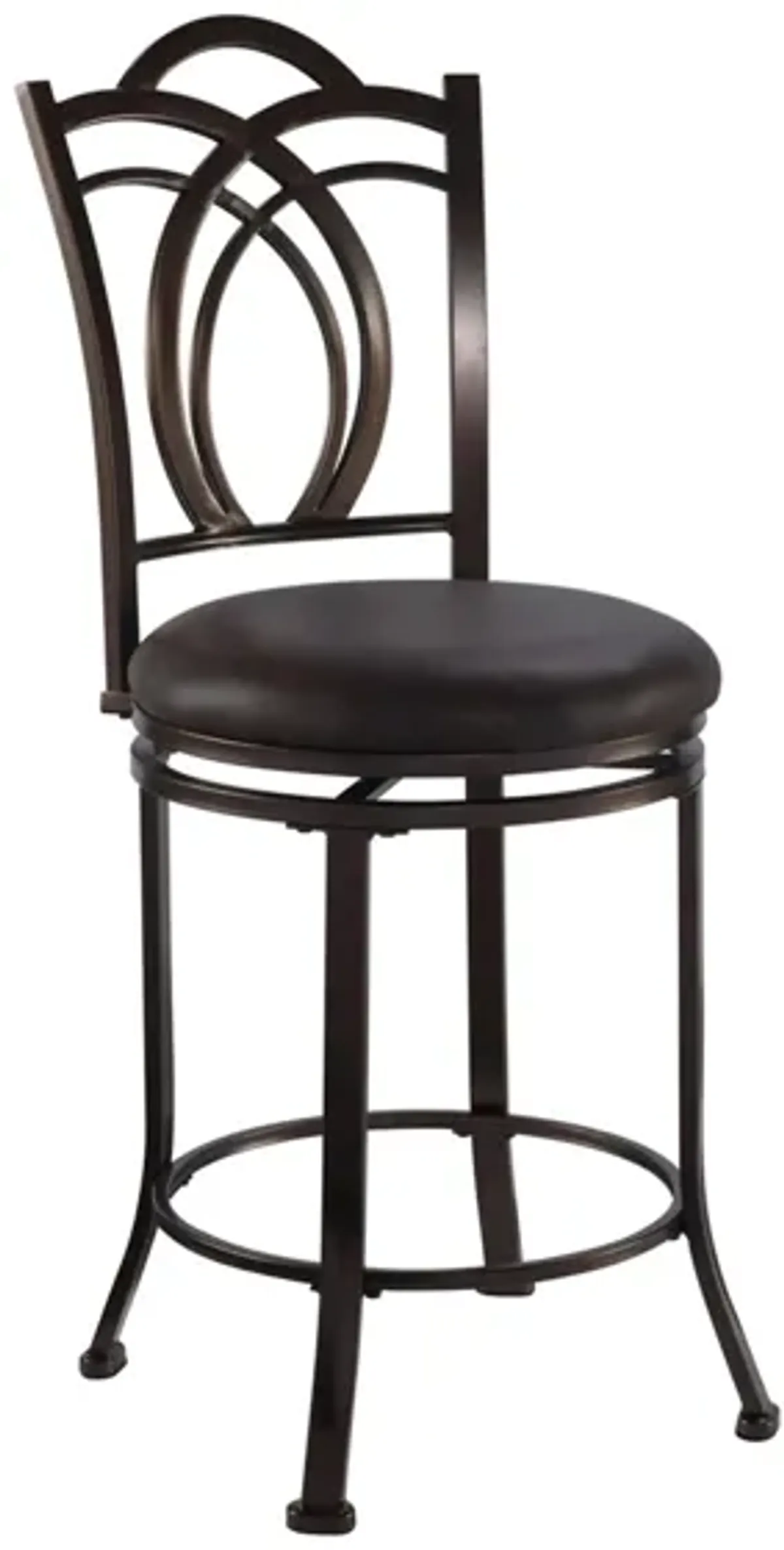 Calif Counter-Height Stool in Coffee Brown by Linon Home Decor