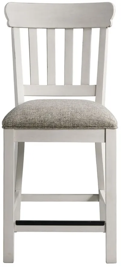 Drake Bar Chair -2pc. in Rustic White by Intercon