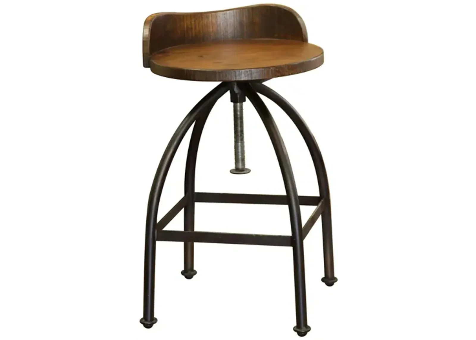 Antique Adjustable Height Stool in Antique Multicolor by International Furniture Direct