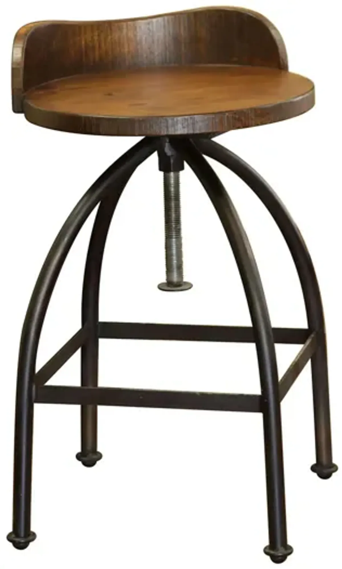 Antique Adjustable Height Stool in Antique Multicolor by International Furniture Direct