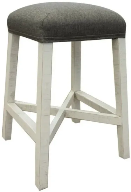 Stone Stool in Ivory by International Furniture Direct