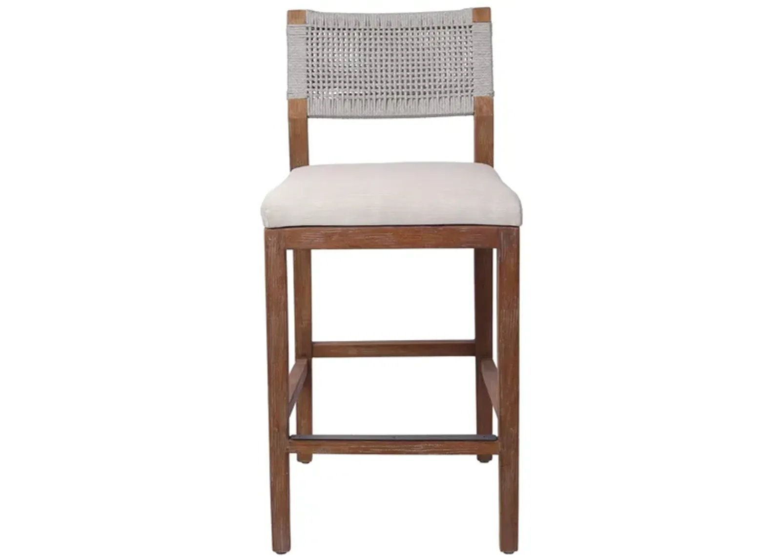 Pierre Rope Counter Stool in Gray by New Pacific Direct