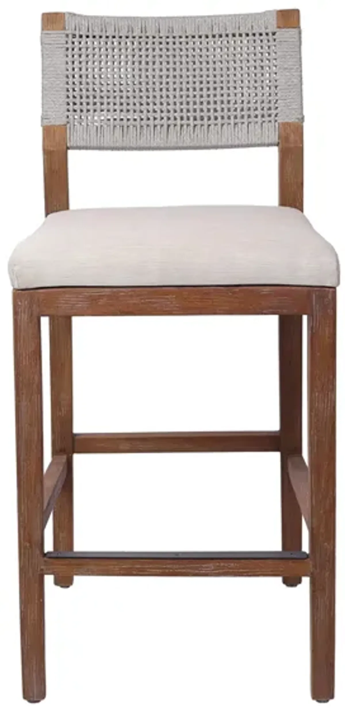 Pierre Rope Counter Stool in Gray by New Pacific Direct