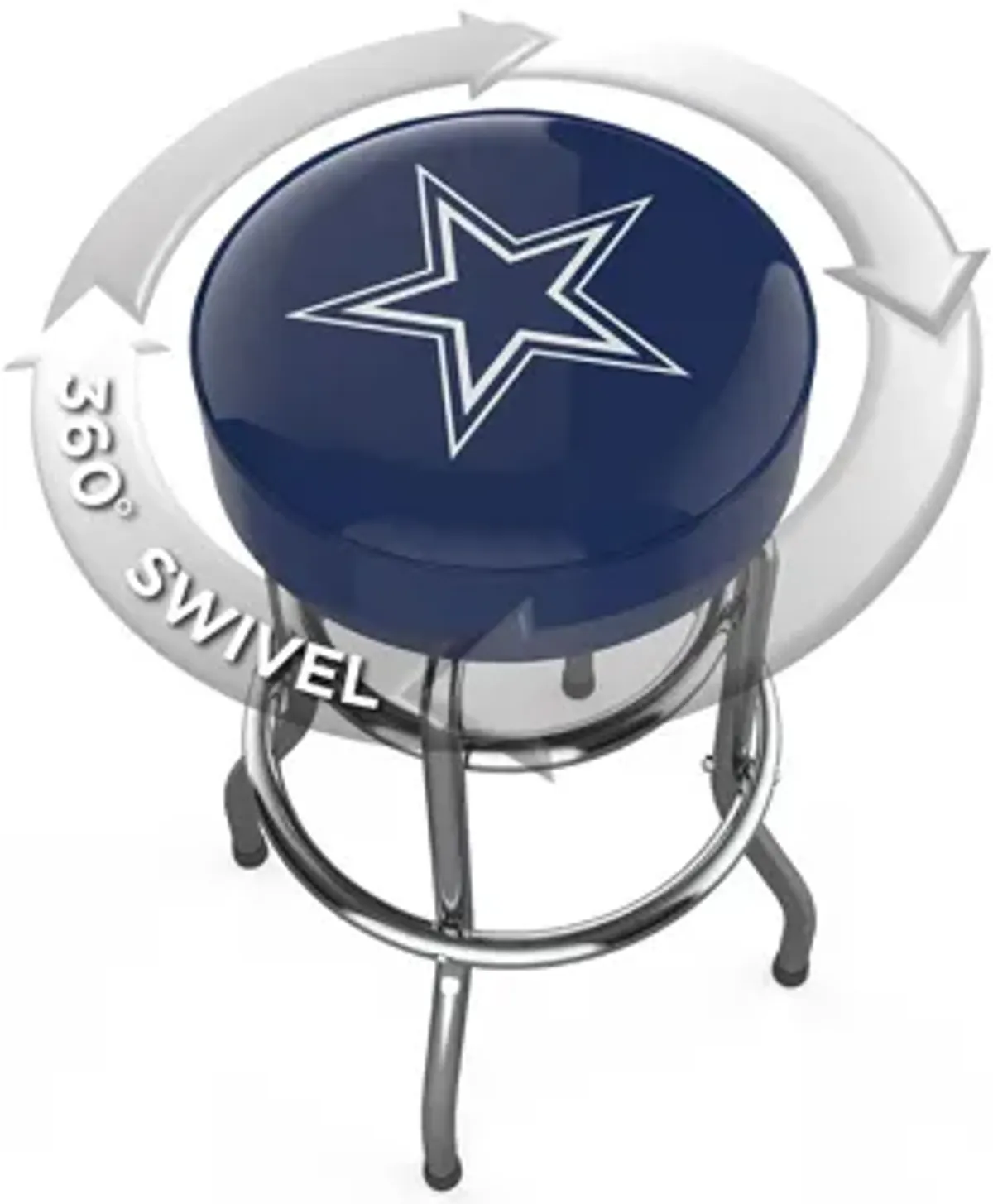 NFL Backless Swivel Bar Stool