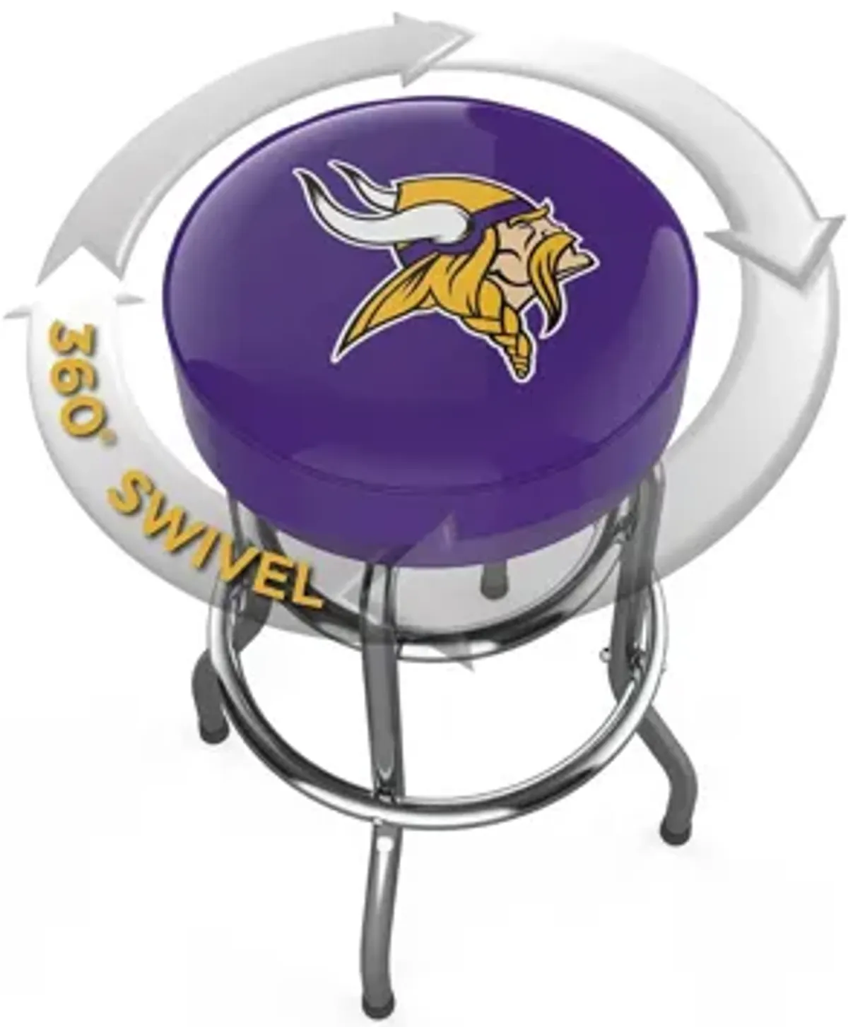 NFL Backless Swivel Bar Stool