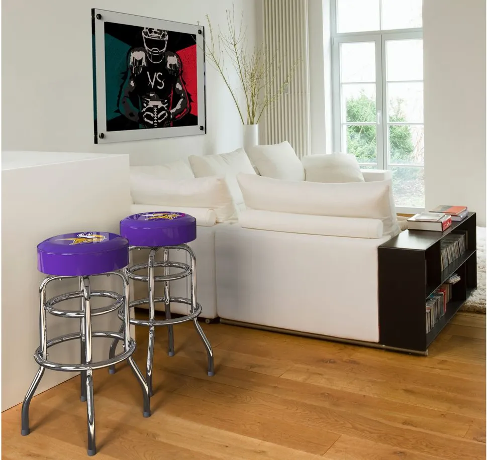 NFL Backless Swivel Bar Stool in Minnesota Vikings by Imperial International