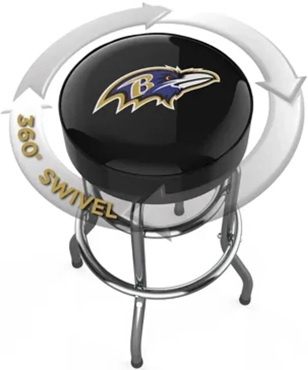 NFL Backless Swivel Bar Stool