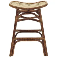 Beyla Counter Stool in Marble Brown by New Pacific Direct