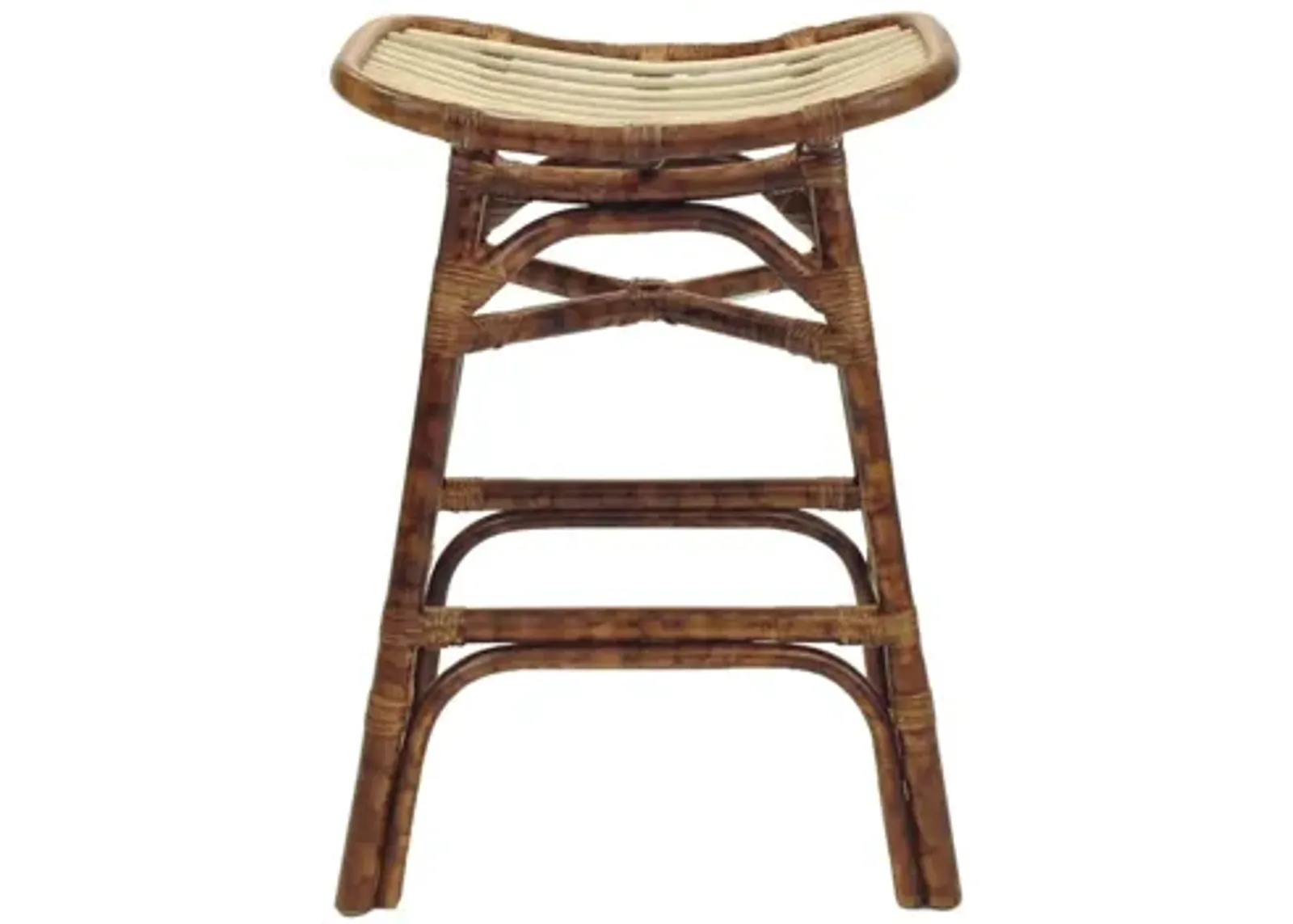 Beyla Counter Stool in Marble Brown by New Pacific Direct