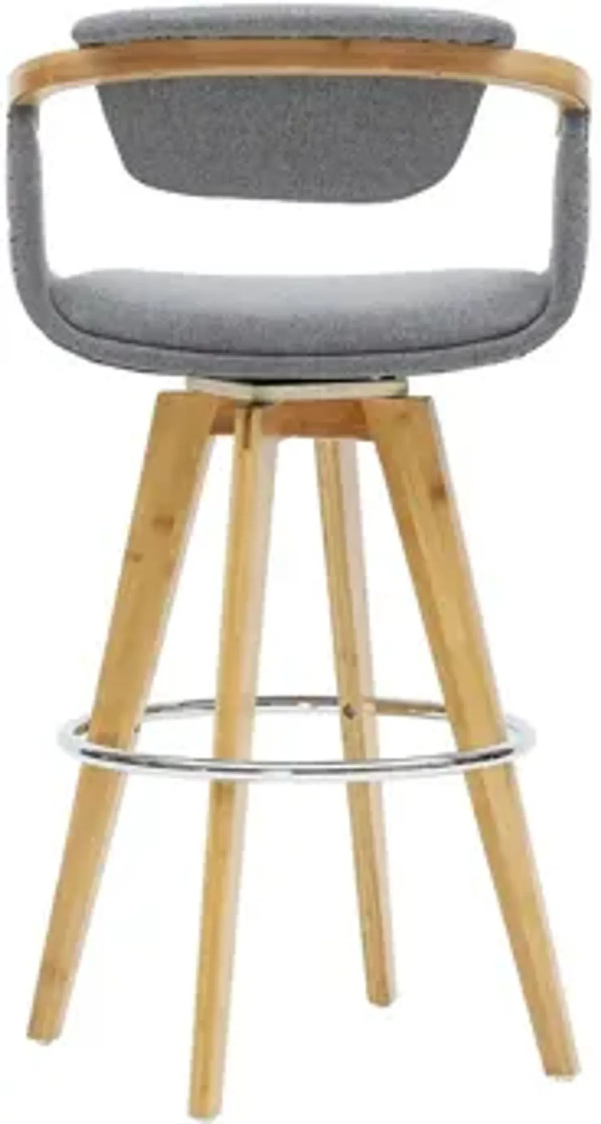 Darwin Fabric Bamboo Counter Stool