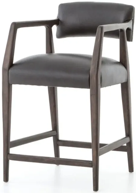 Tyler Counter Stool in Chaps Ebony by Four Hands