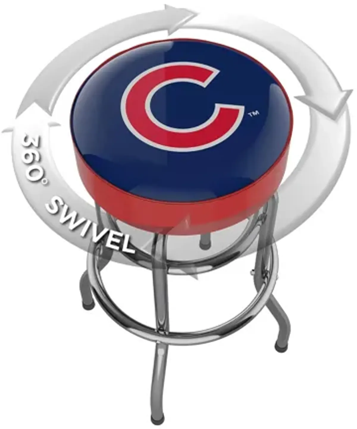 MLB Backless Swivel Bar Stool