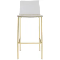 Chloe Bar Stool - Set of 2 in Clear by EuroStyle