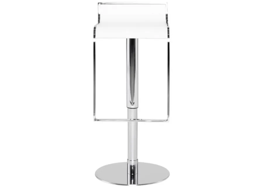 Alexander Adjustable Stool in WHITE by Nuevo