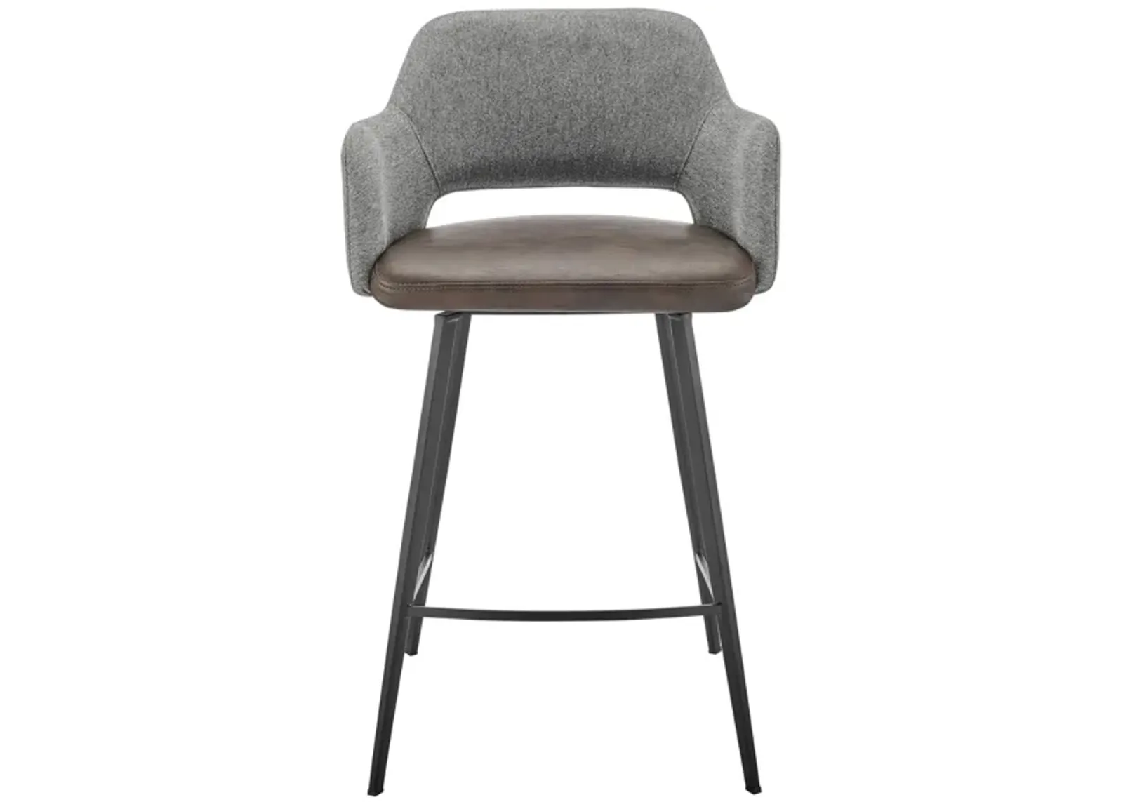 Desi Swivel Counter Stool in Light Brown by EuroStyle