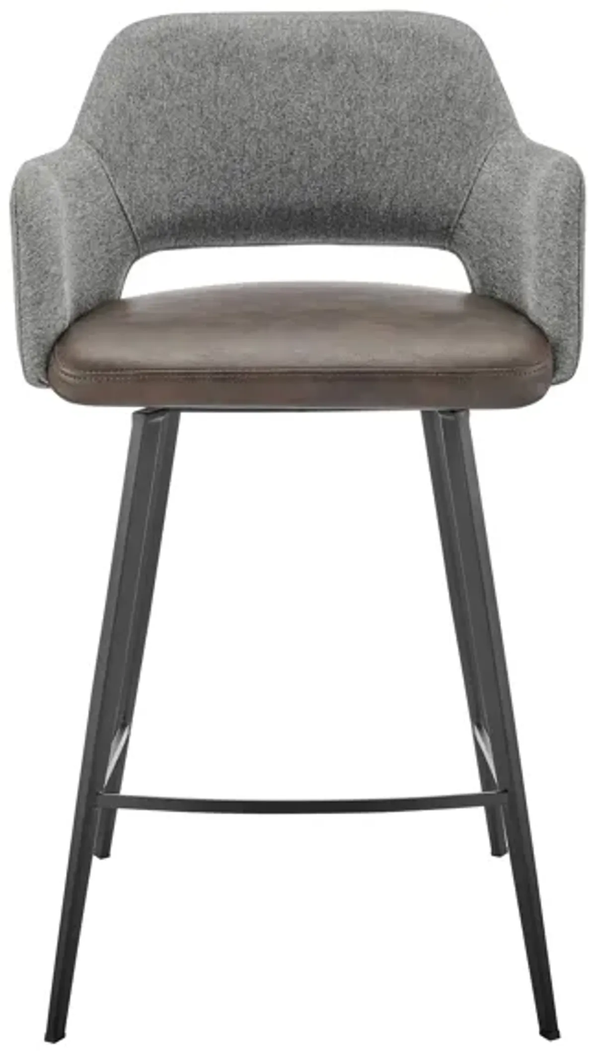 Desi Swivel Counter Stool in Light Brown by EuroStyle