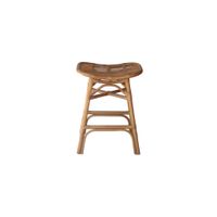 Damara Rattan Counter Stool in Canary Brown by New Pacific Direct