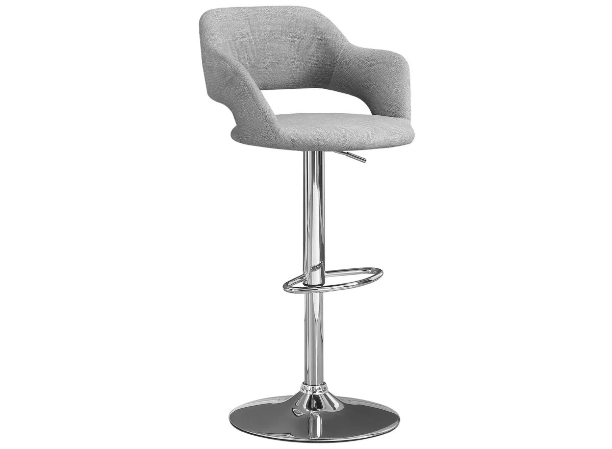 Airmont Adjustable Bar Stool in Gray by Monarch Specialties