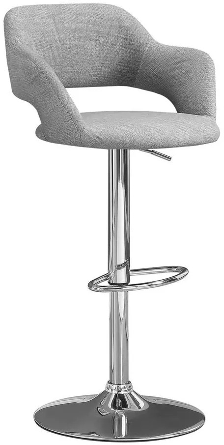 Airmont Adjustable Bar Stool in Gray by Monarch Specialties