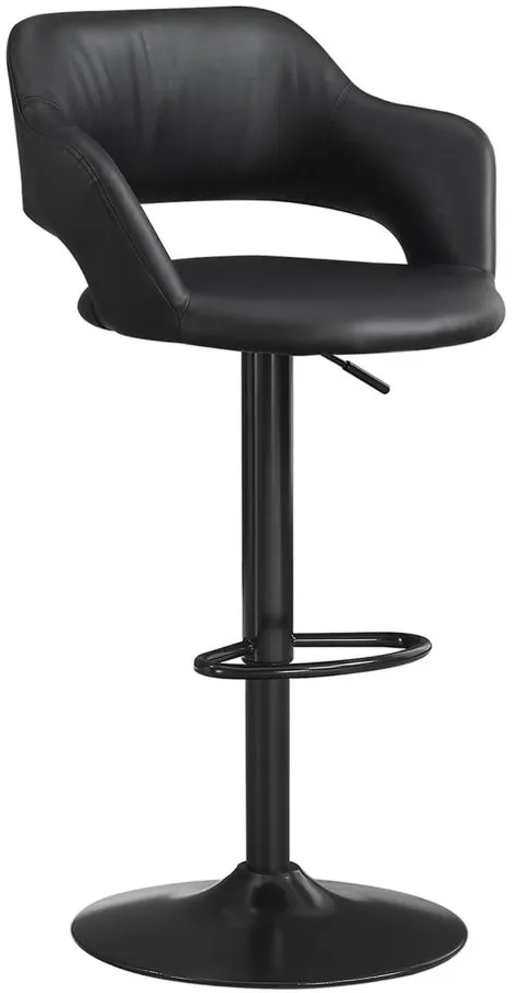 Airmont Adjustable Bar Stool in Black by Monarch Specialties
