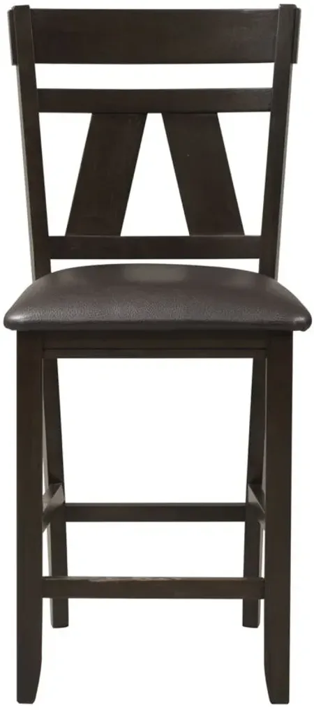 Timothy Splat Back Counter Stool-Set of 2 in Black by Liberty Furniture