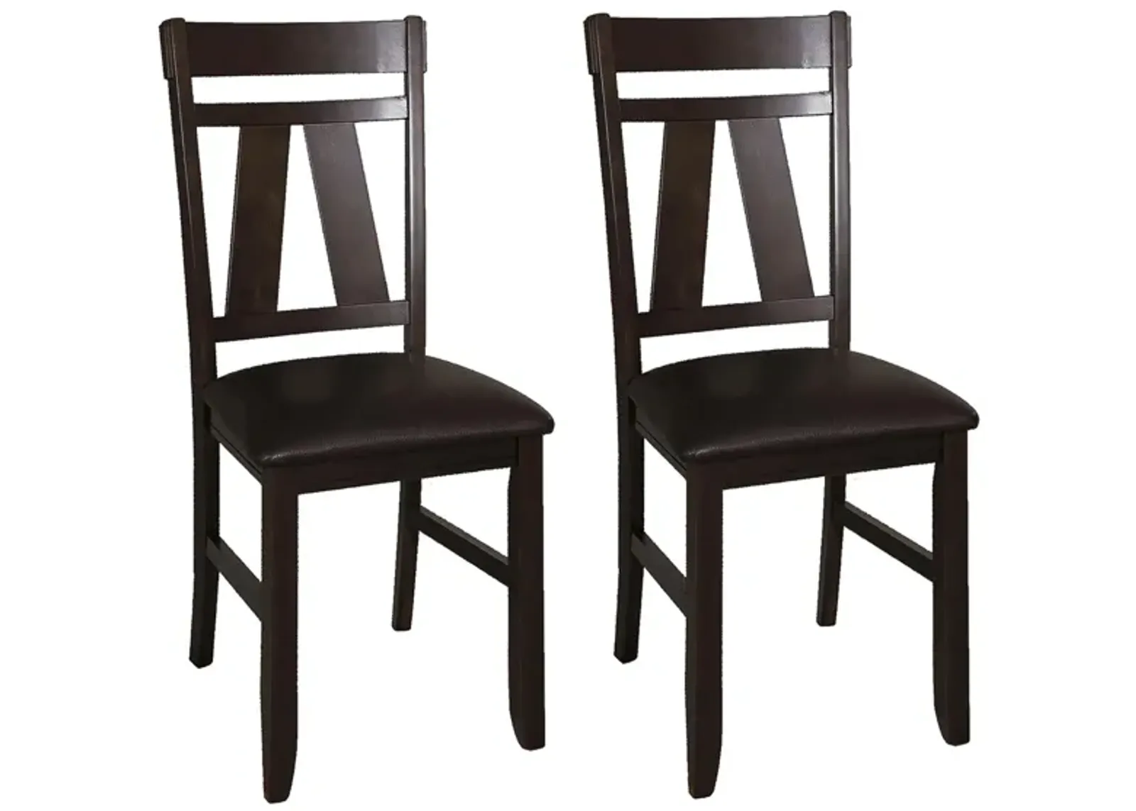 Timothy Splat Back Dining Chair-Set of 2 in Black by Liberty Furniture