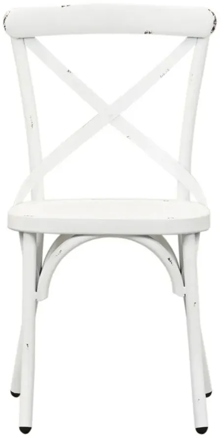 Vintage Series X Back Dining Chair-Set of 2 in Antique White by Liberty Furniture
