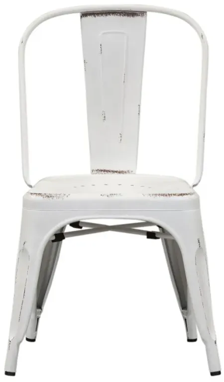 Vintage Series Bow Back Dining Chair-Set of 2 in Antique White by Liberty Furniture