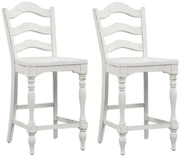 Forestport Ladder Back Counter Stool-Set of 2