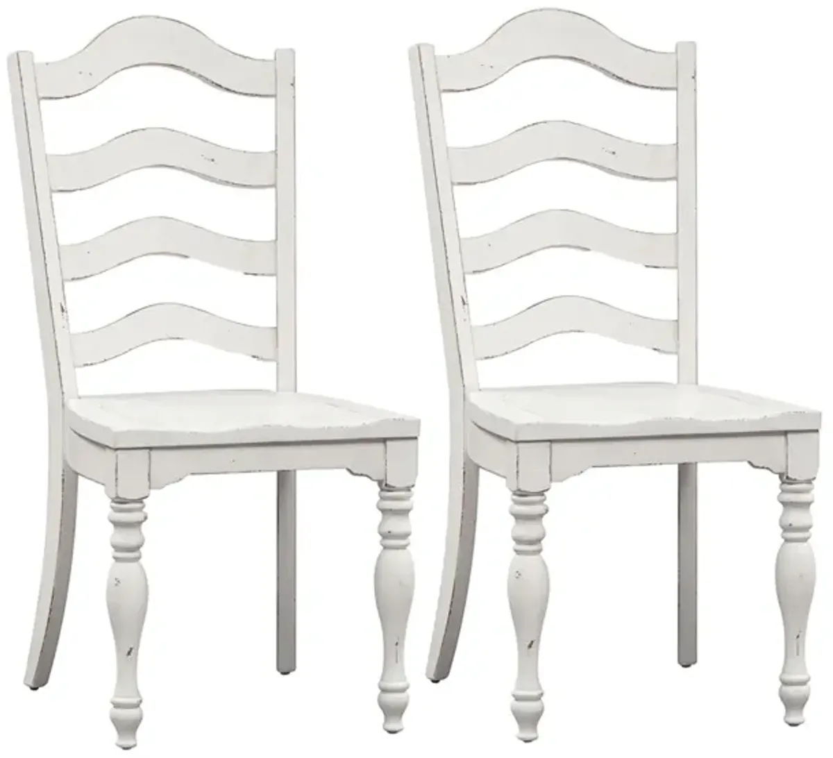 Forestport Ladder Back Dining Chair-Set of 2 in White by Liberty Furniture